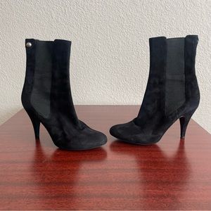 Patrizia Pepe Firenze Black Suede Heeled Boots